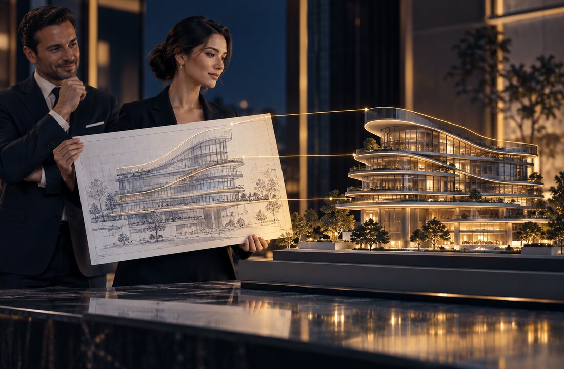 Original architecture plan matches the funded building design