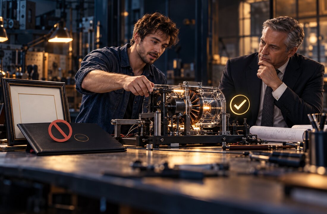 Inventor prototype approved while formal credentials are set aside