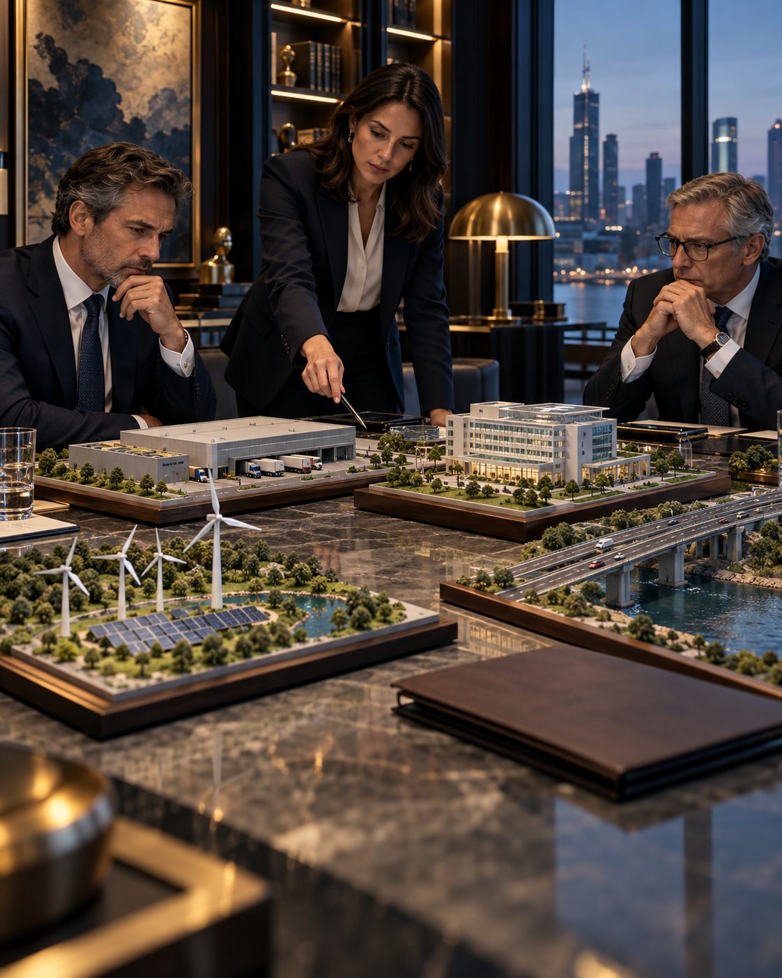 Investment committee compares models of renewable, logistics, healthcare, and transport projects