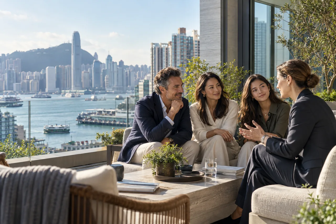 Private banker supporting an international client