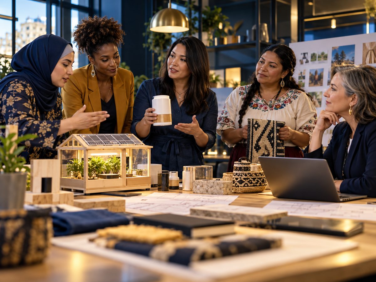 Founders present distinct working prototypes and community ventures to an adviser
